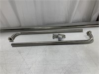 METAL BAR 42IN WITH 2 CURVED BARS 23IN 3PCS