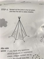 PET TEEPEE POSSIBLY MISSNG PCS