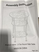 3-TIER ROUND TABLE