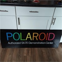 Poloroid camera 2 sided sign