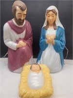 Blow Mold Mary, Joseph & Baby Jesus