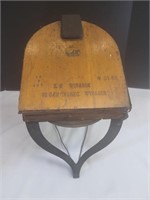 Antique Cast Iron & Wood  Dentist Foot Air Bellow