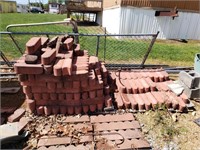 2 large piles of pavers