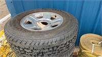 4- LT275/70R18 Tires on Aluminum Wheels