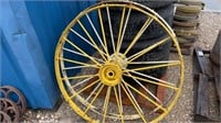 2- 46" Steel Spoke Wheels