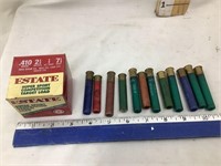 Box of 410 2 1/2” Shells(25) and (12) Misc. 410