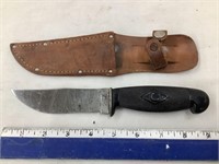 Colonial Hunting Knife w/ Sheath, 4 3/4” Blade,