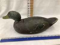 Vintage Wooden Duck Decoy w/ Bobbing Head, 17