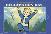 Fallout Reclamation Day Video Game Poster (24 x
