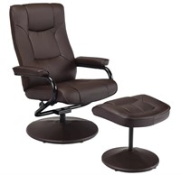 New - Costway Recliner Chair Swivel Armchair