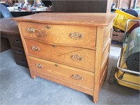 Antique Oak 35"w Dresser