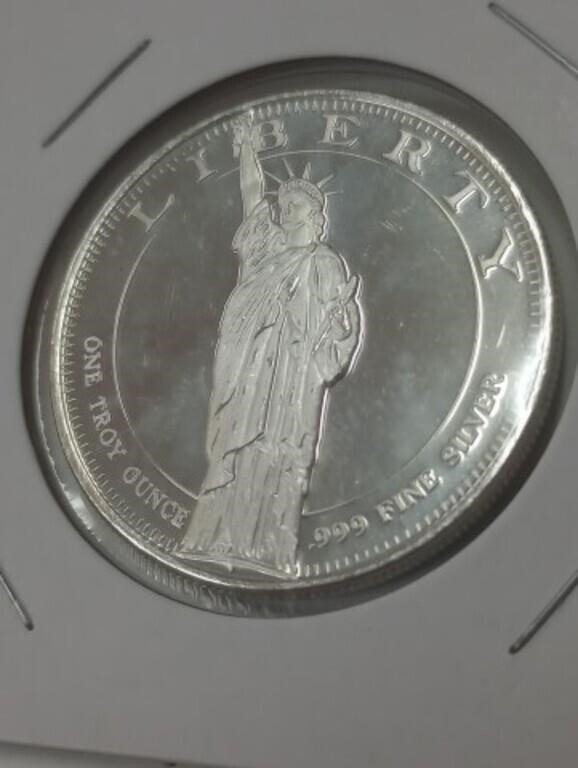 One Troy Ounce Silver Round