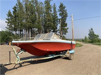 1986 U-Built Boat Trailer & Boat