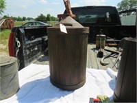 Vintage Wooden Oil Bucket