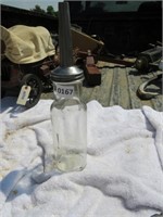 Vintage Glass Standard Oil Bottle w/Spout