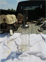 Vintage Glass Standard Oil Bottle w/Spout