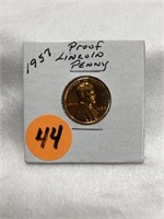 1957 Proof Lincoln Wheat Penny Proof