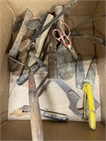 Box of Vintage Hand Tools-Wood Handled