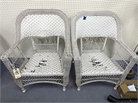 2-Wicker Chairs-As Is