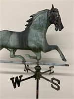 Great Vintage Copper Horse Weathervane