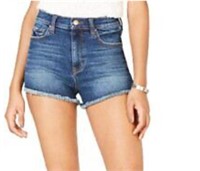 WOMAN HIGH RISE SHORTS BLUE NEW BY CELEBRITY PINK