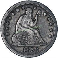 1856 O Better Date Seated Liberty Quarter