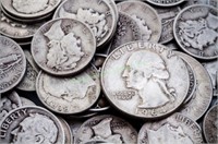 $1 Face Value Random Type 90% Silver Coins
