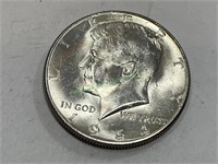 1964 d GEM BU Kennedy Half Dollar