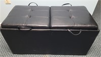 Padded bench with storage. 18×36×17½