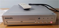 Philips DVD player with remote.