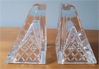 Bookends. 24% lead crystal.