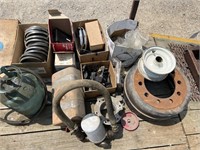 brake parts, speakers, radio mounts, belts
