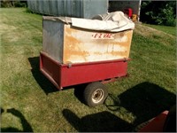 EZ vac grass collection system w/ cart