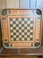 VTG CARROM WOOD DOUBLE SIDE GAME BOARD (NO BOX)