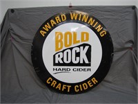 Original Metal Bold Rock Hard Cider Sign