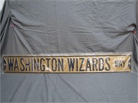 Heavy Embossed Metal Washington Wizards Way Sign