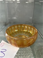 Vintage carnival glass dish