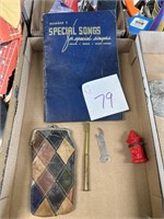 Special song book and other trinkets
