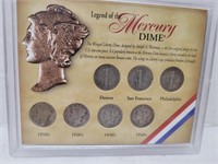 Legend of the Silver Murcury Dime 7 Coin Set