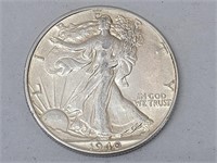 1940 Walking Liberty Half Dollar Silver Coin
