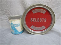 Pair Tin Vintage Deans Oyster Cans Va.