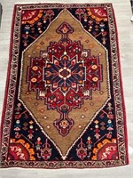 5.4 x 3.5 ANTIQUE; Persian Hamadan; Vegetable Dye