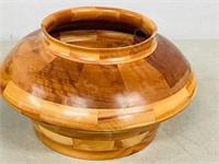 signed Eucalyptus wood bowl