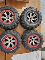 Set of 4 tires for RC TRAXXAS TRUCK REMOTE
