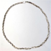 Vintage Italian Sterling Twist Necklace "Danecraft