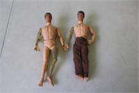 2 Vintage GI Joe Action Man Dolls