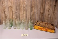 (24)Pop bottles & Coke tray