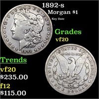 1892-s Morgan Dollar $1 Grades vf, very fine