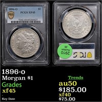 PCGS 1896-o Morgan Dollar $1 Graded xf45 By PCGS