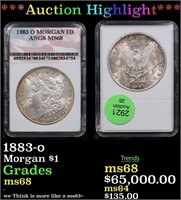 ***Auction Highlight*** 1883-o Morgan Dollar $1 Gr